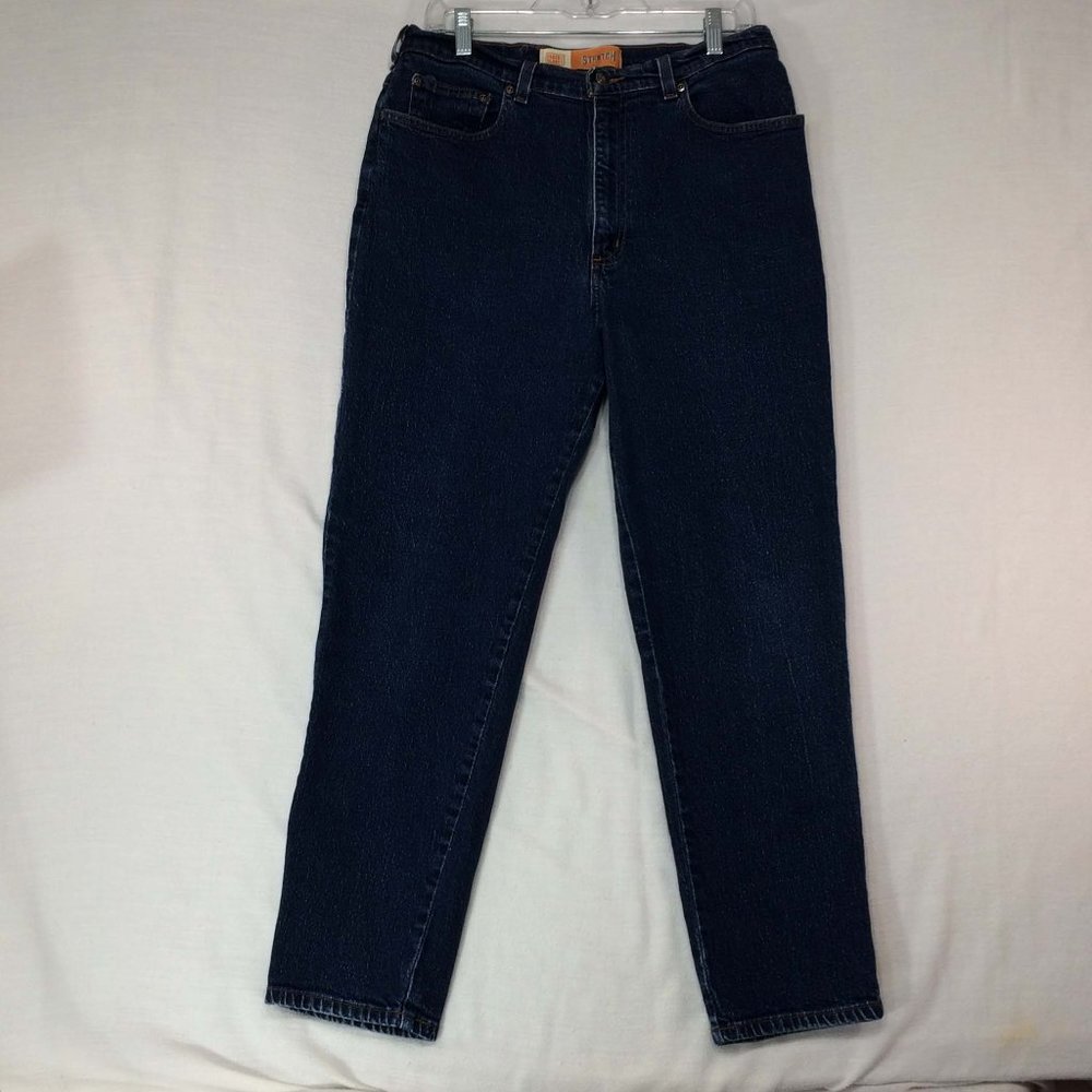 Faded Glory Dark Blue High Rise‎ Straight Leg Jeans